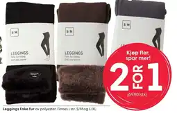 Rusta Leggings Fake fur tilbud