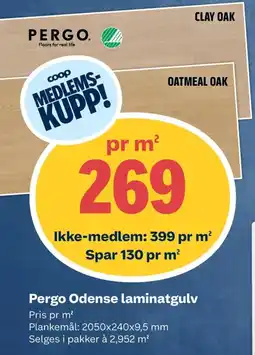 Coop Obs Pergo Odense laminatgulv tilbud