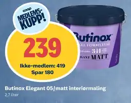 Coop Obs Butinox Elegant 05/matt interiørmaling tilbud