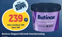 Coop Obs BUTINOX Elegant 05/matt interiørmaling tilbud