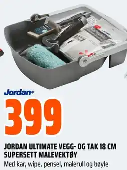 Coop Obs JORDAN Ultimate vegg- og tak 18 cm supersett malevektøy tilbud