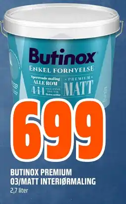 Coop Obs BUTINOX Premium 03/matt interiørmaling tilbud