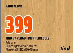 Coop Obs TIND by pergo finert eikegulv tilbud