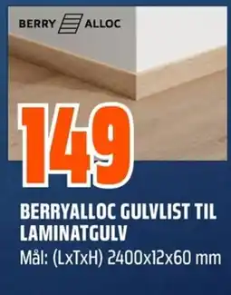 Coop Obs BERRYALLOC Gulvlist til laminatgulv tilbud