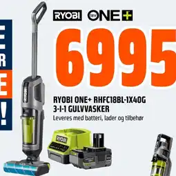 Coop Obs RYOBI One+ rhfc18bl-1x40g 3-1-1 gulvvasker tilbud
