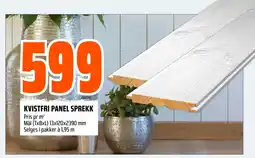 Coop Obs Kvistfri panel sprekk tilbud