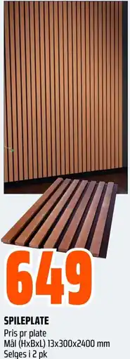 Coop Obs Spileplate tilbud