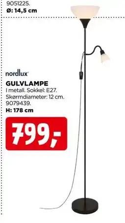 jem & fix GULVLAMPE, NOK 799 tilbud