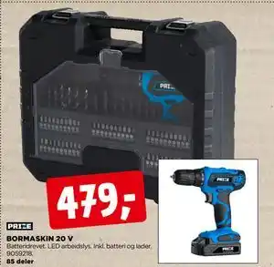 jem & fix BORMASKIN 20 V, NOK 479 tilbud