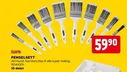 jem & fix PENSELSETT, NOK 59.9 tilbud