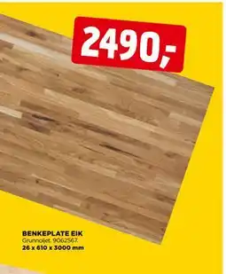jem & fix BENKEPLATE EIK, NOK 2490 tilbud
