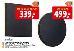 jem & fix ARTEGO VEGGLAMPE tilbud