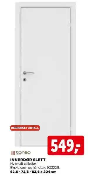 jem & fix INNERDØR SLETT, NOK 549 tilbud