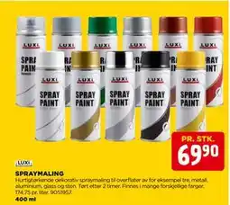 jem & fix SPRAYMALING, NOK 69.9 tilbud