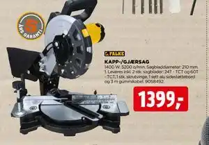 jem & fix KAPP-/GJÆRSAG, NOK 1399 tilbud