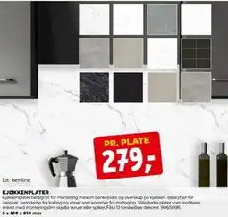 jem & fix KJØKKENPLATER, NOK 279 tilbud