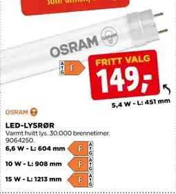 jem & fix LED-LYSRØR tilbud