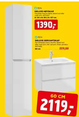 jem & fix DELUXE HØYSKAP, NOK 1390 tilbud