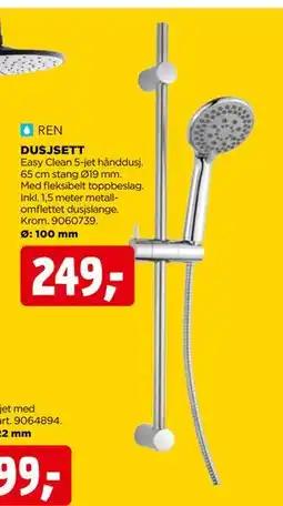 jem & fix DUSJSETT, NOK 249 tilbud