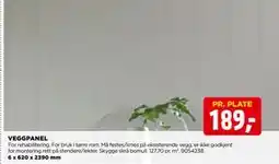 jem & fix VEGGPANEL, NOK 189 tilbud