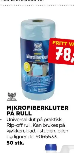 jem & fix MIKROFIBERKLUTER PÅ RULL, NOK 78 tilbud