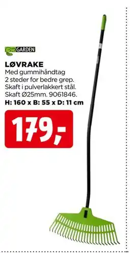 jem & fix LØVRAKE, NOK 179 tilbud