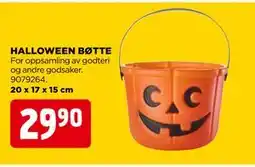 jem & fix HALLOWEEN BØTTE, NOK 29.9 tilbud