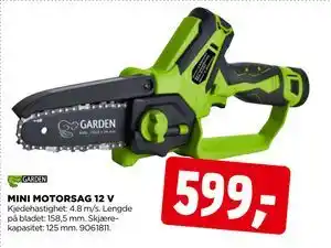 jem & fix MINI MOTORSAG 12 V, NOK 599 tilbud