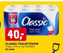 jem & fix CLASSIC TOALETTPAPIR, NOK 40 tilbud