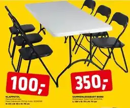 jem & fix SAMMENLEGGBART BORD, NOK 350 tilbud