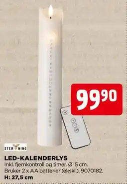 jem & fix LED-KALENDERLYS, NOK 99.9 tilbud