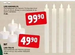 jem & fix LED-KRONELYS, NOK 99.9 tilbud