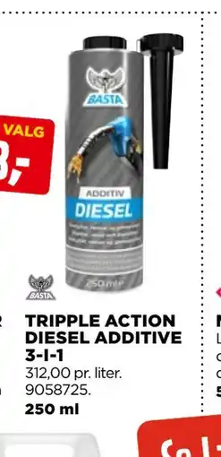 jem & fix TRIPPLE ACTION DIESEL ADDITIVE 3-I-1, NOK 78 tilbud
