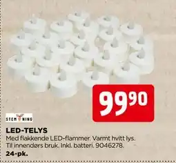 jem & fix LED-TELYS, NOK 99.9 tilbud