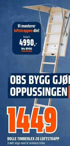 Coop Obs Dolle timberlex 20 loftstrapp tilbud