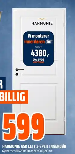 Coop Obs Harmonie ask lett 3-speil innerdør tilbud
