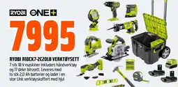 Coop Obs RYOBI ONE+ R18ck7-2c20lb verktøysett tilbud