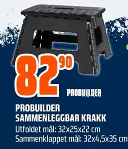 Coop Obs Probuilder sammenleggbar krakk tilbud