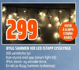 Coop Obs Bygg sammen 100 led istapp lysslynge tilbud