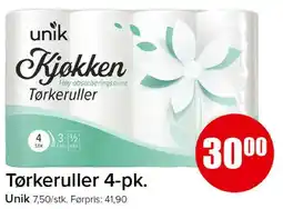 Spar Tørkeruller 4-pk tilbud