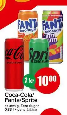 Spar Coca-Cola/Fanta/Sprite tilbud