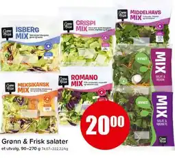 Spar Grønn & Frisk salater tilbud