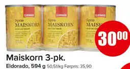 Spar Maiskorn 3-pk tilbud