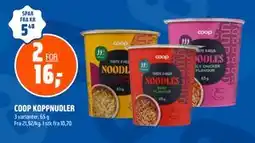 Coop Obs COOP KOPPNUDLER, NOK 16 tilbud