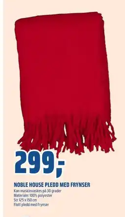 Coop Obs NOBLE HOUSE PLEDD MED FRYNSER, NOK 299 tilbud