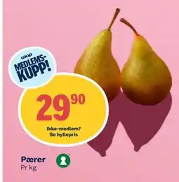 Coop Obs Pærer, Medlemspris tilbud
