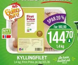 Kiwi KYLLINGFILET, NOK 144.7 tilbud
