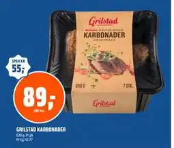 Coop Obs GRILSTAD KARBONADER, NOK 89 tilbud