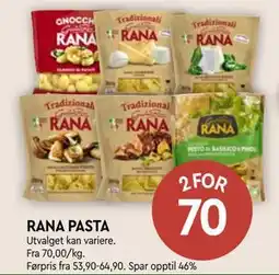 Coop Mega RANA PASTA, NOK 70 tilbud