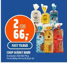 Coop Obs COOP SKÅRET BRØD, NOK 66 tilbud